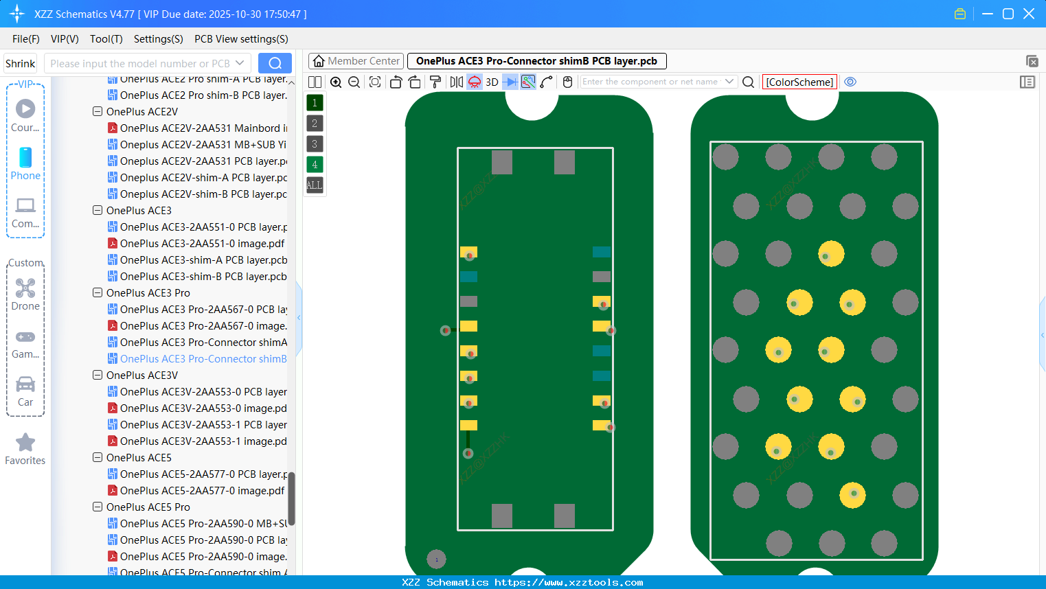 OnePlus ACE3 Pro-Connector ShimB PCB Layer